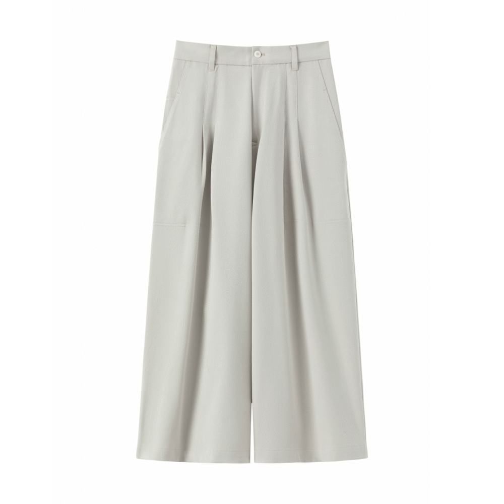 PANTALONE WIDE LEG CON TASCHE