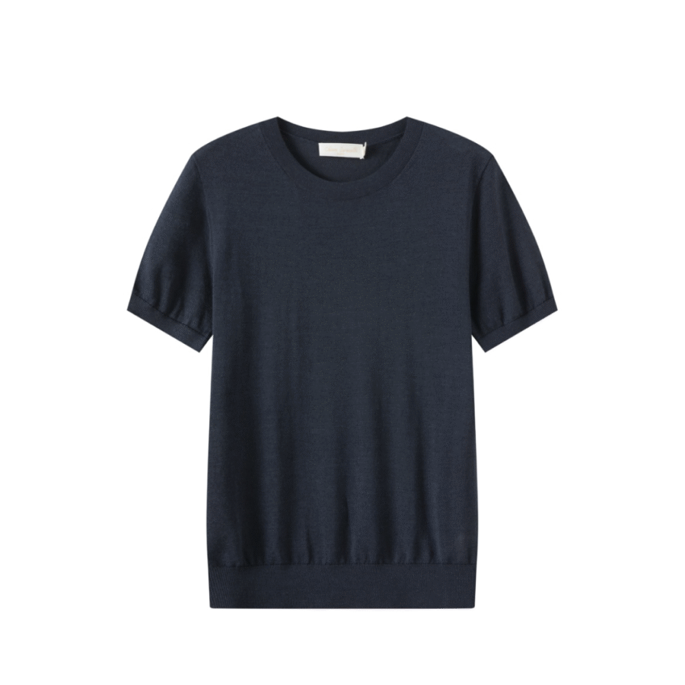 T-SHIRT IN FILATO DI LANA E SETA